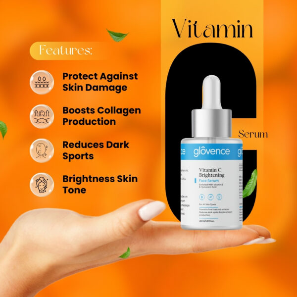 Glovence Vitamin C Brightening Serum – 30ml - Image 3